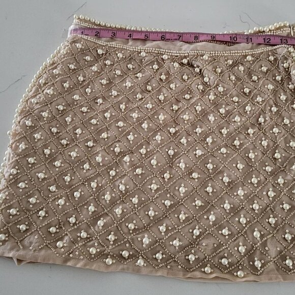 ZARA cream pearl skirt - Picture 4 of 11